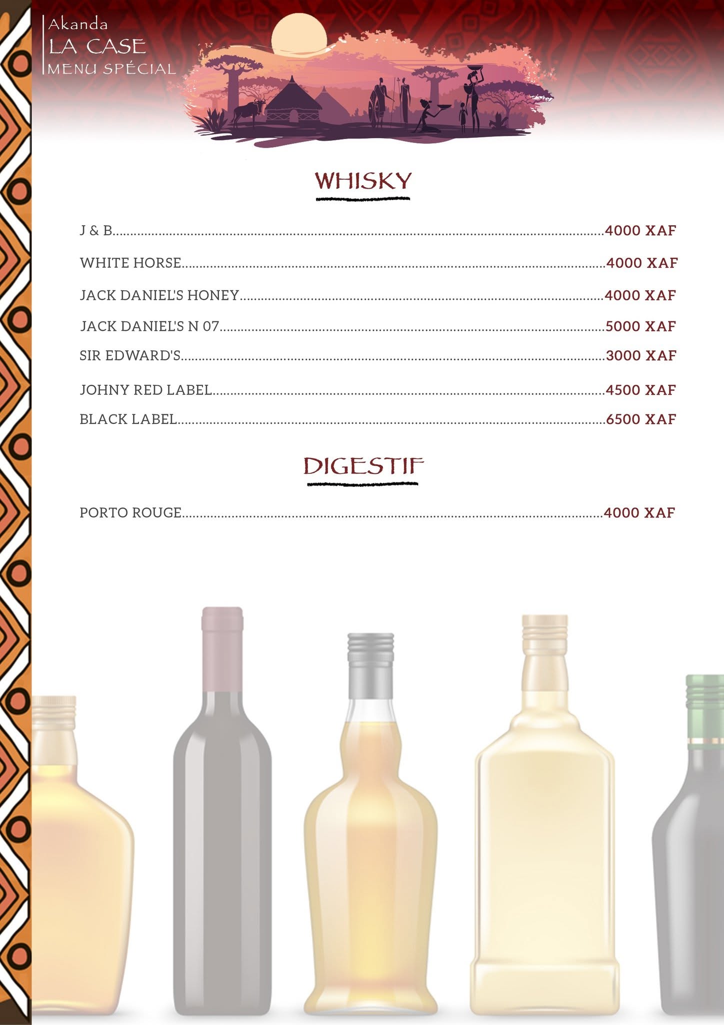 Menu — page 6